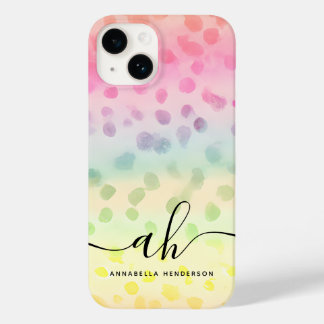 グラマラスな水色ドットのグラデーション色名 Case-Mate iPhone 14ケース