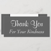 グラマラスな「親切に感謝」カード (正面/裏面)