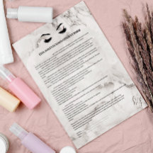 グラマラスまつ毛の延長の同意型枠