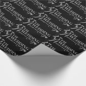 グラマラスグリッター25結婚周年パターン ラッピングペーパー (角)