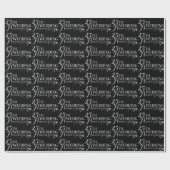 グラマラスグリッター25結婚周年パターン ラッピングペーパー (フラット)