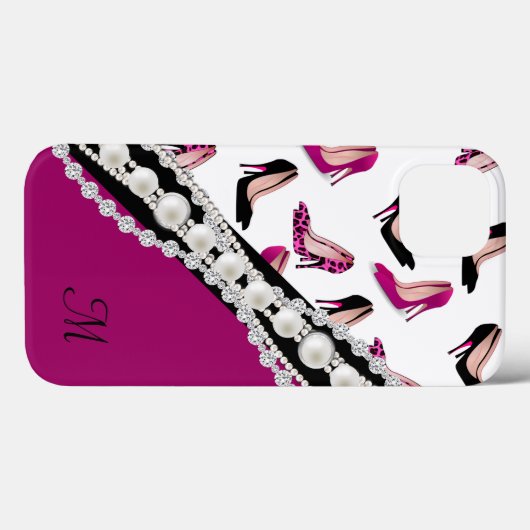 グラマラススティレットハイヒールフェイクと宝石 Case-Mate iPhoneケース (裏面 (横))