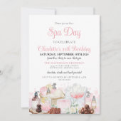 グラマラススパデイチョコレートアダルトブライダル誕生日 招待状 (正面)