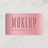 グラマラステンプレートバラ金ゴールドラグジュアリーメイクアップアーティスト 名刺 (正面)