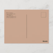 グラマラスバラゴールドフォイルグリッターキンセアニェラ15th ポストカード (裏面)