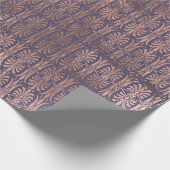 グラマラスバラゴールドフォイル&ラベンダーアールデコ ラッピングペーパー (角)