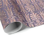 グラマラスバラゴールドフォイル&ラベンダーアールデコ ラッピングペーパー (ロールコーナー)