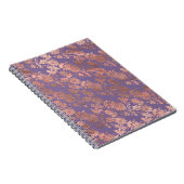 グラマラスバラゴールドフォイル&ラベンダーフローラ ノートブック (右側)