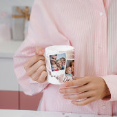 グラマラスバラ金ゴールドとホワイト3写真コラージュ コーヒーマグカップ