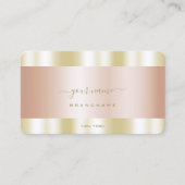 グラマラスバラ金ゴールドと金ゴールドカラープロフェッショナル 名刺 (正面)