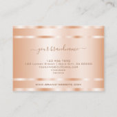 グラマラスバラ金ゴールドエフェクトラグジュアリー&プロフェッショナル 名刺 (裏面)