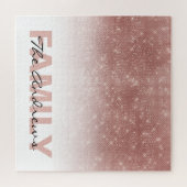 グラマラスバラ金ゴールドグリッターシークイングラデーションファミリー ジグソーパズル (横)