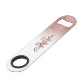 グラマラスバラ金ゴールドグリッターシークインモノグラムグラデーション スピード栓抜き (正面アングル)