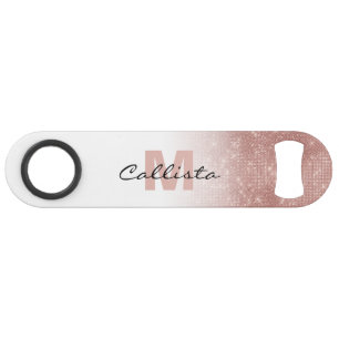 グラマラスバラ金ゴールドグリッターシークインモノグラムグラデーション スピード栓抜き