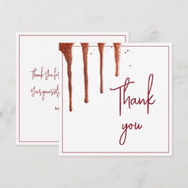 グラマラスバラ金ゴールドグリッタードリップスウィート16誕生日 サンキューカード