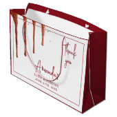 グラマラスバラ金ゴールドグリッタードリップスウィート16誕生日 ラージペーパーバッグ (裏面アングル)