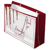 グラマラスバラ金ゴールドグリッタードリップスウィート16誕生日 ラージペーパーバッグ (正面アングル)