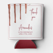 グラマラスバラ金ゴールドグリッタードリップスウィート16誕生日 缶クーラー (正面)