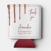 グラマラスバラ金ゴールドグリッタードリップスウィート16誕生日 缶クーラー (裏面)