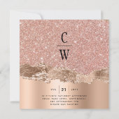 グラマラスバラ金ゴールドグリッターフォイル結婚ズインビタティ サンキューカード (裏面)