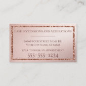 グラマラスバラ金ゴールドグリッターモノグラムイニシャル 名刺 (裏面)