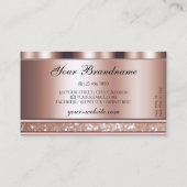 グラマラスバラ金ゴールドスパークルグリッタースターズダイヤモンド 名刺 (裏面)