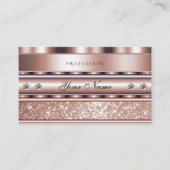 グラマラスバラ金ゴールドスパークルグリッタースターズダイヤモンド 名刺 (正面)