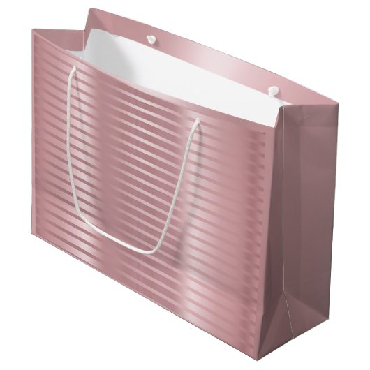 グラマラスバラ金ゴールドテンプレートエレガントモダントレンディー ラージペーパーバッグ (正面アングル)