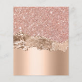 グラマラスバラ金ゴールドブラックウェディングRSVP (裏面)