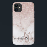グラマラスバラ金ゴールドホワイトグリッター大理石グラデーション iPhone 11 ケース<br><div class="desc">これエレガントとガーリーデザインはトレンディーとファッショニスタに最適だ。バラのピンクフェイクと白の大理石の石のパターンの背景の上に印刷されたバラ金ゴールドのグラデーショングリッターの微妙なグラデーションを特徴としている。華やかでシックで豪華で上品モダンで上品だ。***重要なデザイン注：一致する製品要求、色変更、配置変更、その他の変更要求などのカスタムデザイン要求についてクリックは、「MESSAGE」ボタンをクリックするか、設計者に直接lafemme.art@gmail.com宛てに電子メールを送信してください。あなたは彼女に完全なデザインと新しい要求をカスタム電子メールで送ることができる。</div>