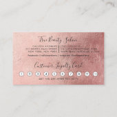 グラマラスバラ金ゴールド厚いグリッタードリップスロイヤリティ ロイヤリティカード (裏面)