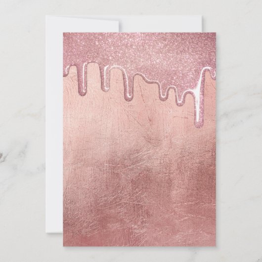 グラマラスバラ金ゴールド厚いグリッタードリップス卒業 招待状 (裏面)