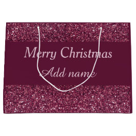 グラマラスパーソナライズされたの特別なクリスマス抱き枕 ラージペーパーバッグ