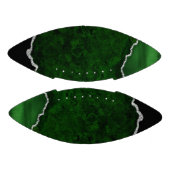 グラマラスフォレストグリーンマーブルシックシルバーグリッター アメリカンフットボール (パネル)