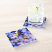 グラマラスブルーライト ベベレッジコースター ガラスコースター (アングル)