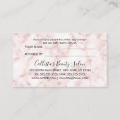 グラマラスモダンシックバラ金ゴールドグリッターマーブル 紹介カード (裏面)