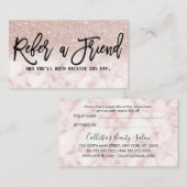 グラマラスモダンシックバラ金ゴールドグリッターマーブル 紹介カード (正面/裏面)