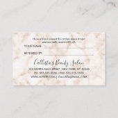 グラマラスモダンシック金ゴールドグリッターマーブル 紹介カード (裏面)