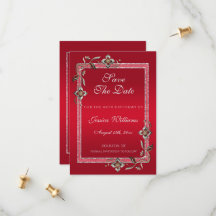 グラマラスルビーレッドジェム&グリッター誕生日