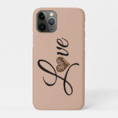 グラマラスレオパードハートラブデザイン Case-Mate iPhoneケース (裏)