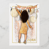 グラマラス園区新年挨拶 箔シーズンカード (正面)