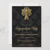 グラマラス夕べ婚約パーティ 招待状 (正面)