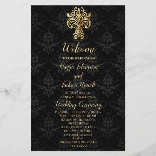 グラマラス夕べ結婚式 プログラム (正面)