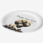 🍾🎉グラマラス大晦日パーティープレート🥂✨ ペーパープレート (アングル)