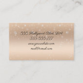 グラマラス女の子の顔 パーソナライズされた 名刺 (裏面)