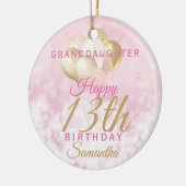 グラマラス孫娘13誕生日 セラミックオーナメント (左)