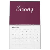 グラマラス感動的カレンダー カレンダー (3月 2026)