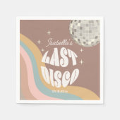 グラマラス最後のディスコレトロ70s Groovyバチェロレッテ スタンダードカクテルナプキン (正面)