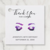 グラマラス紫の目&眉の水色ありがとう フェイバータグ (正面)