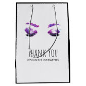 グラマラス紫の目&眉の水色ありがとう ミディアムペーパーバッグ (正面)